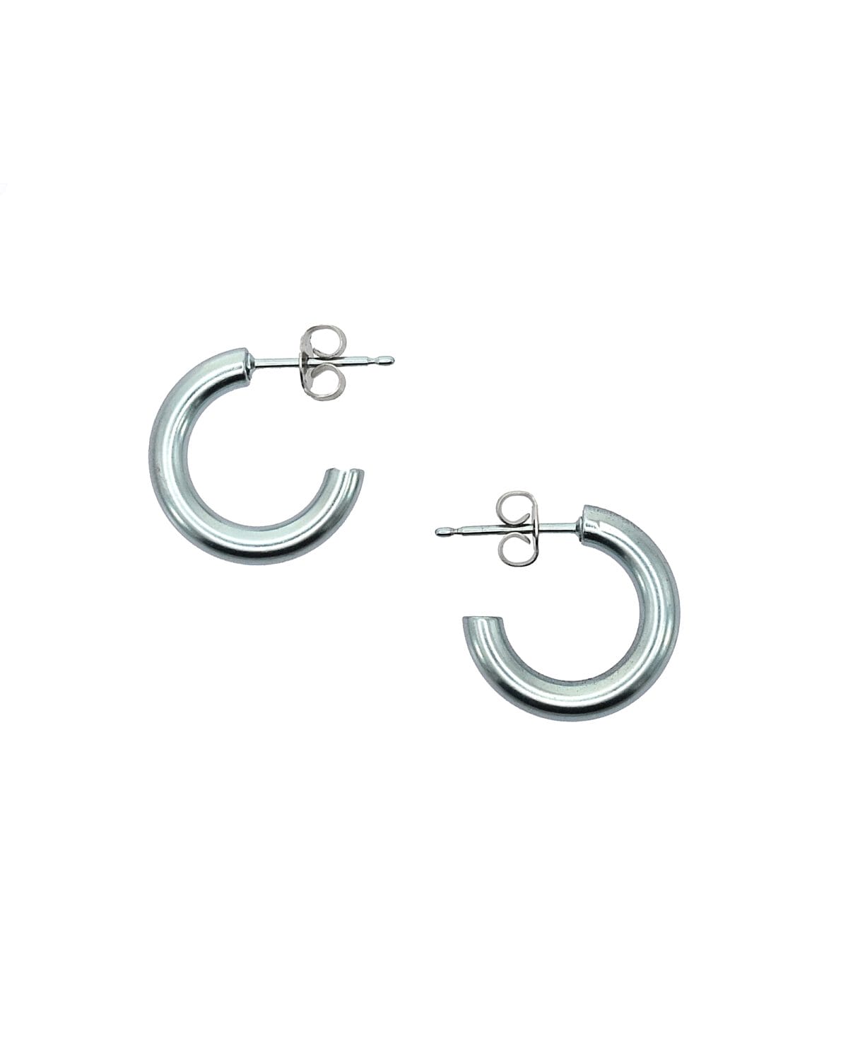 Pure Titanium 3/4 Hoop Earrings - 15mm - Image 2