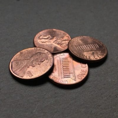 Four Copper Pennies